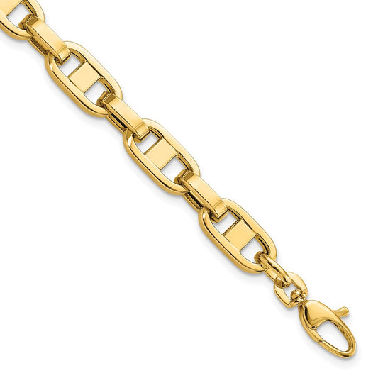8.5 Inch 14K Fancy 8.5In Link Bracelet