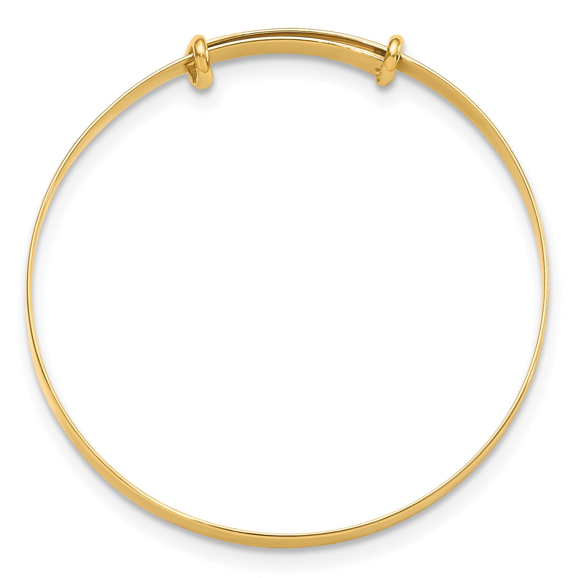 14K Yellow Gold Madi K Polished Expandable Baby Bangle
