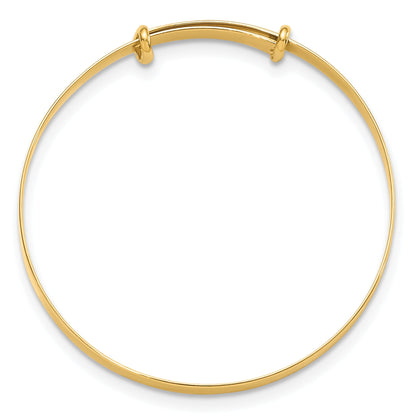 14K Yellow Gold Madi K Polished Expandable Baby Bangle