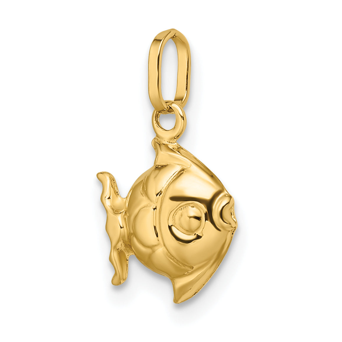 14k Yellow Gold 14k Madi K Polished 3-D Fish Pendant