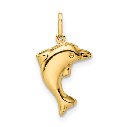 14k Yellow Gold 14k Polished 3-D Dolphin Pendant