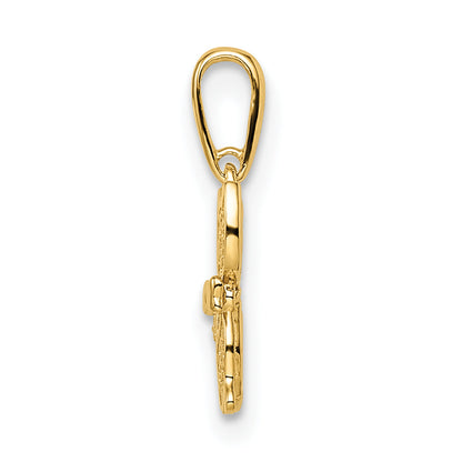 14k Yellow Gold 14k Madi K CZ Cat Pendant