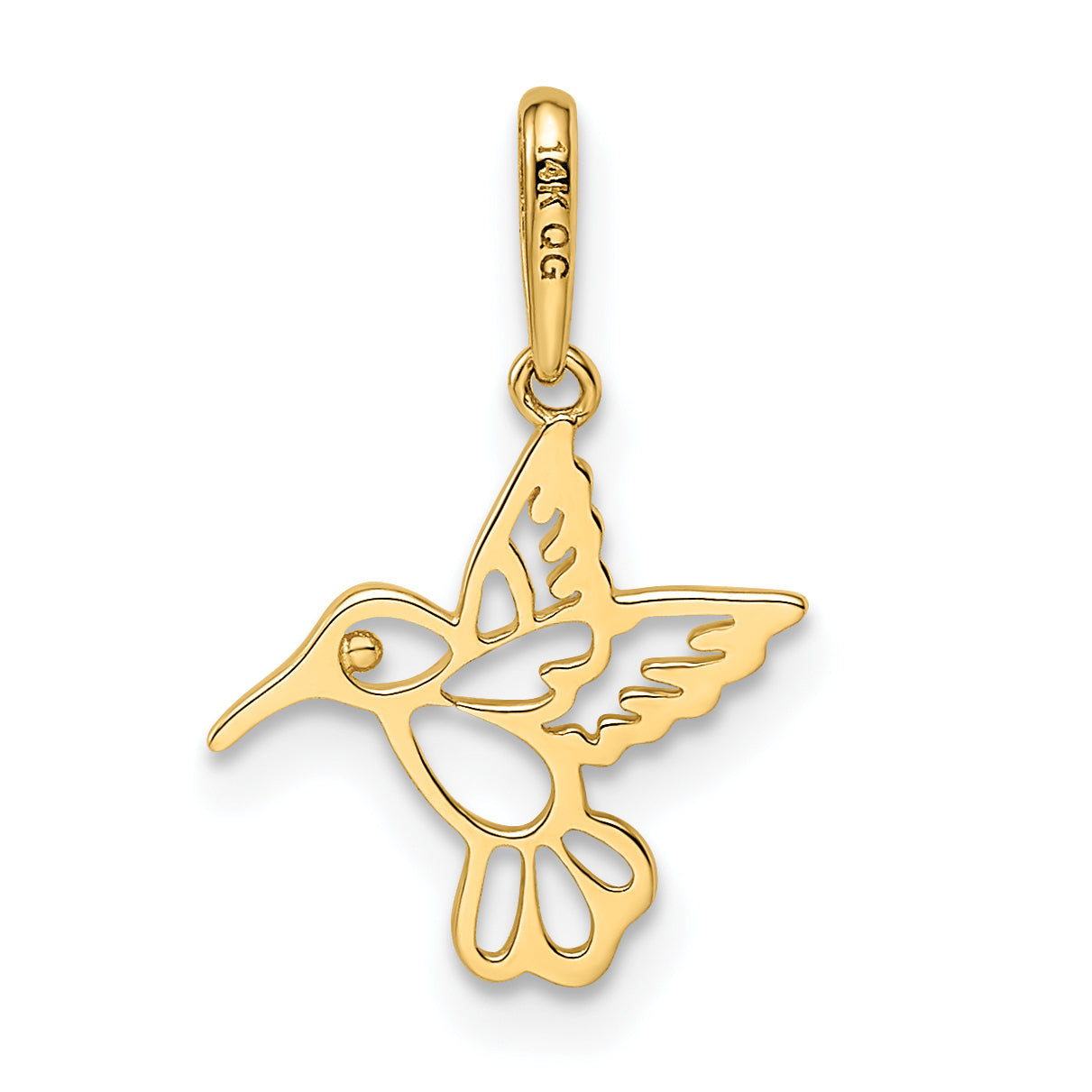14k Yellow Gold 14k Madi K Hummingbird Pendant