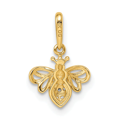 14k Yellow Gold 14k Madi K CZ Bumble Bee Pendant