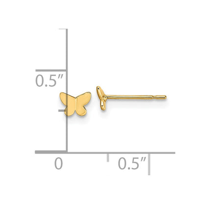 14K Yellow Gold Madi K Butterfly Post Earrings