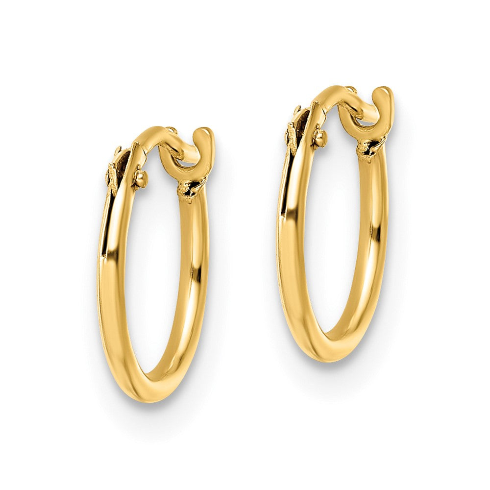 14K Yellow Gold Madi K Polished Hoop Earrings