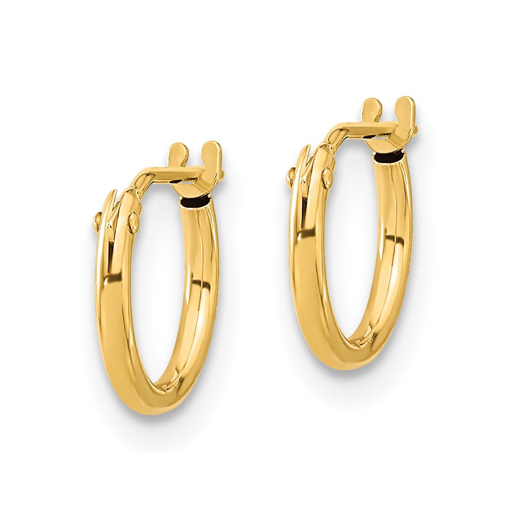 14K Yellow Gold Madi K Hoop Earrings