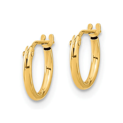 14K Yellow Gold Madi K Hoop Earrings