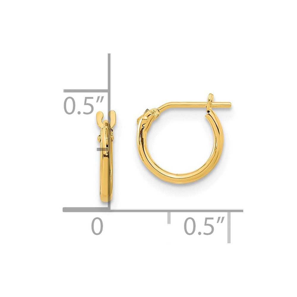 14K Yellow Gold Madi K Hoop Earrings