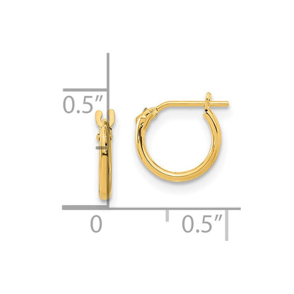 14K Yellow Gold Madi K Hoop Earrings