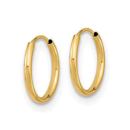 14K Yellow Gold Madi K Endless Hoop Earrings
