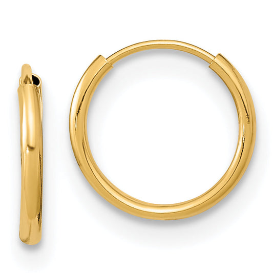 14K Yellow Gold Madi K Endless Hoop Earrings
