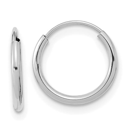 14K White Gold Madi K Endless Hoop Earrings