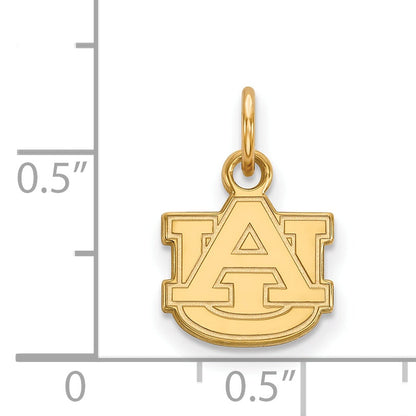 Gold Plated Sterling Silver Logoart Auburn University A U Extra Small Pendant