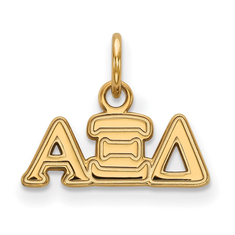 Gold Plated Sterling Silver Logoart Alpha Xi Delta Sorority Greek Letters Extra Small Pendant