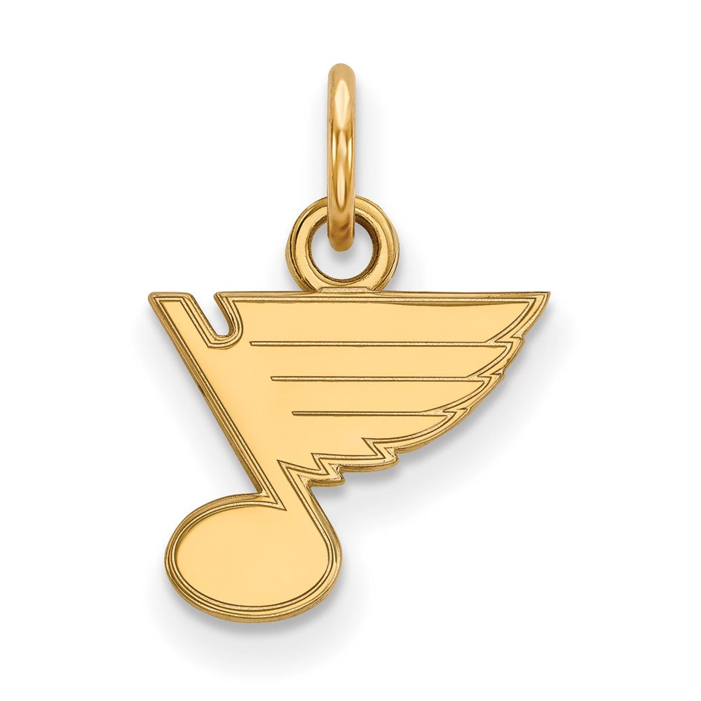 10K Yellow Gold Nhl Logoart St. Louis Blues Extra Small Pendant
