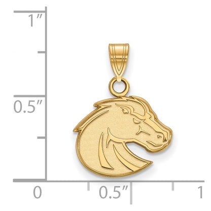 14K Yellow Gold Logoart Boise State University Bronco Small Pendant