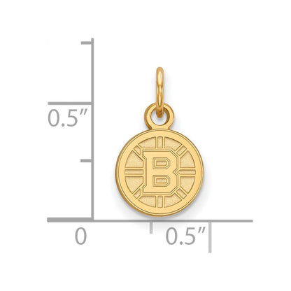 10K Yellow Gold Nhl Logoart Boston Bruins Extra Small Pendant