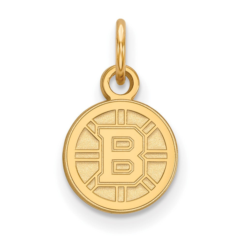10K Yellow Gold Nhl Logoart Boston Bruins Extra Small Pendant