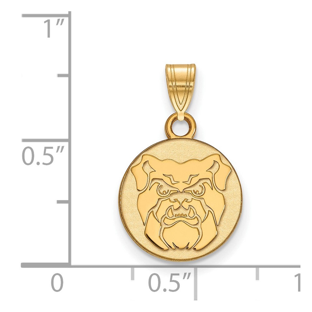 14K Yellow Gold Logoart Butler University Bulldog Small Pendant