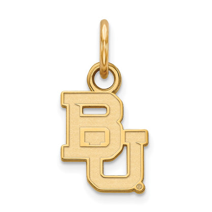 10K Yellow Gold Logoart Baylor University Bears Extra Small Pendant