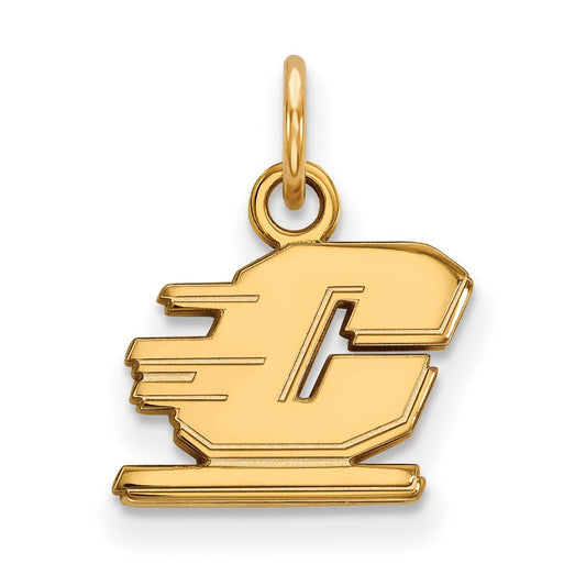 10K Yellow Gold Logoart Central Michigan University Letter C Extra Small Pendant