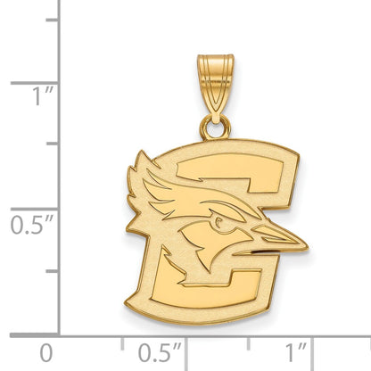 10K Yellow Gold Logoart Creighton University Bluejay Large Pendant