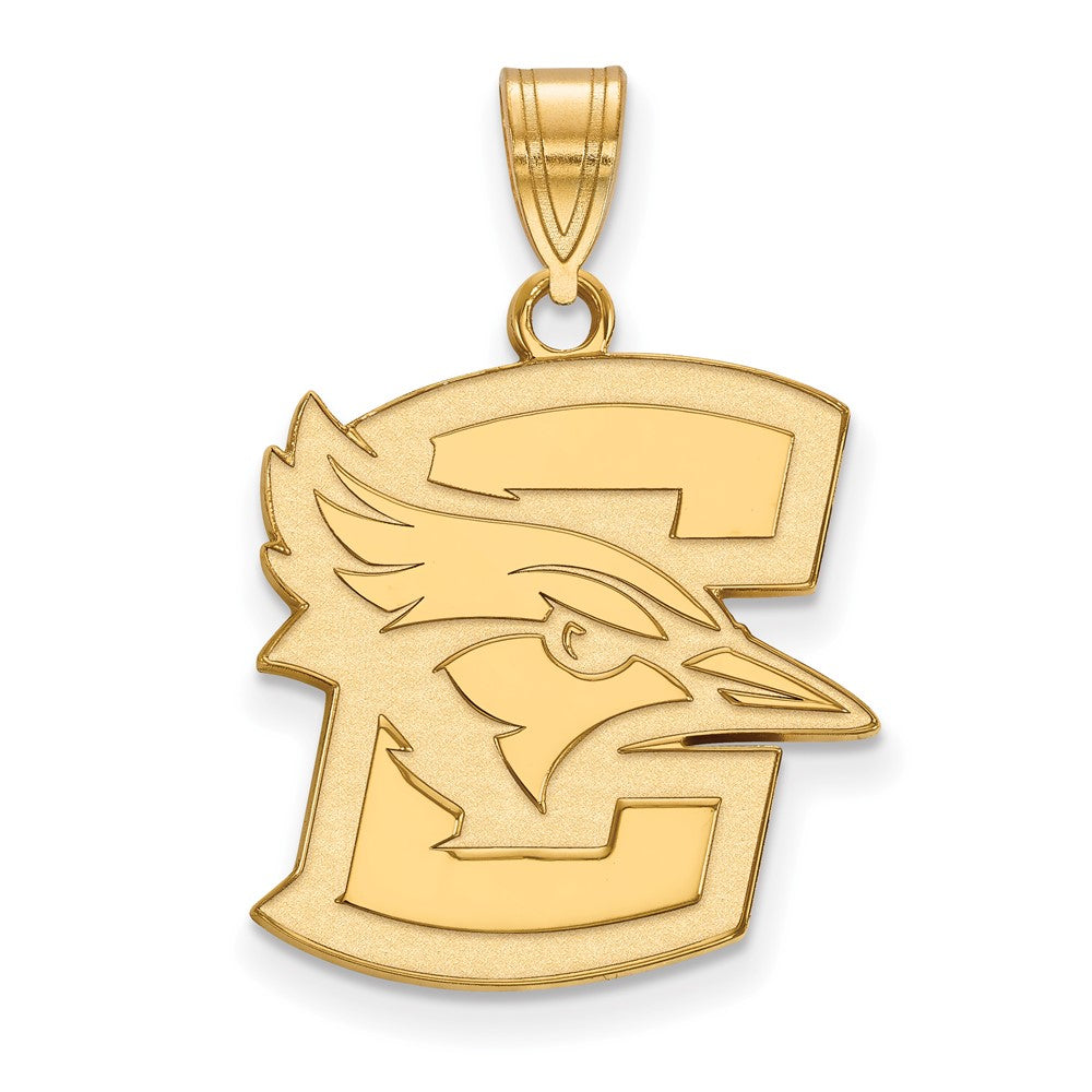14K Yellow Gold Logoart Creighton University Bluejay Large Pendant