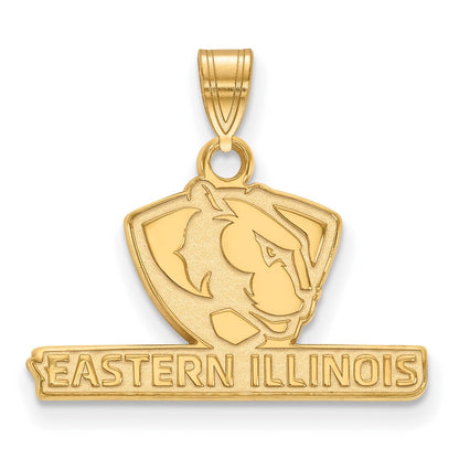 10K Yellow Gold Logoart Eastern Illinois University Small Pendant