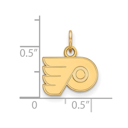 14K Yellow Gold Nhl Logoart Philadelphia Flyers Extra Small Pendant
