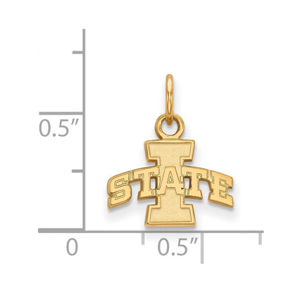 10K Yellow Gold Logoart Iowa State University Extra Small Pendant
