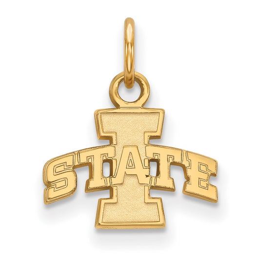 14K Yellow Gold Logoart Iowa State University Extra Small Pendant