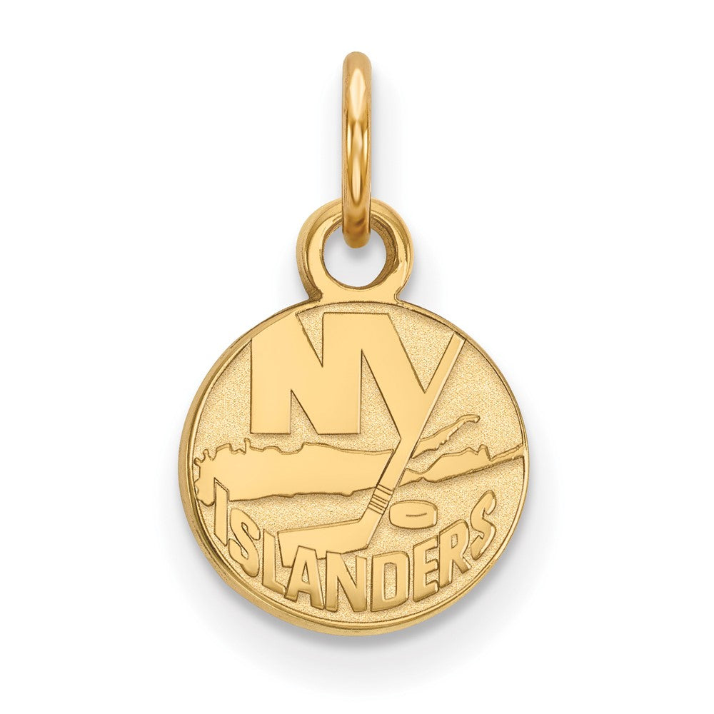 10K Yellow Gold Nhl Logoart New York Islanders Extra Small Pendant