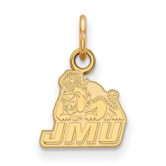 14K Yellow Gold Logoart James Madison University Extra Small Pendant
