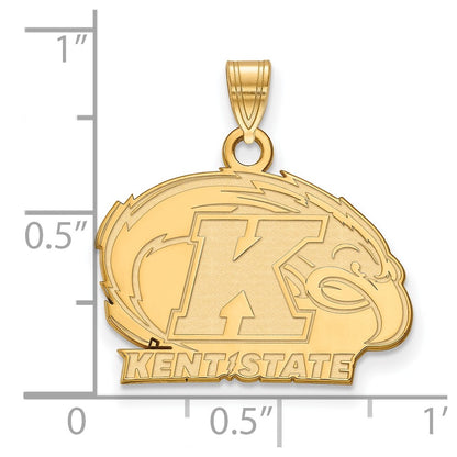 14K Yellow Gold Logoart Kent State University Small Pendant