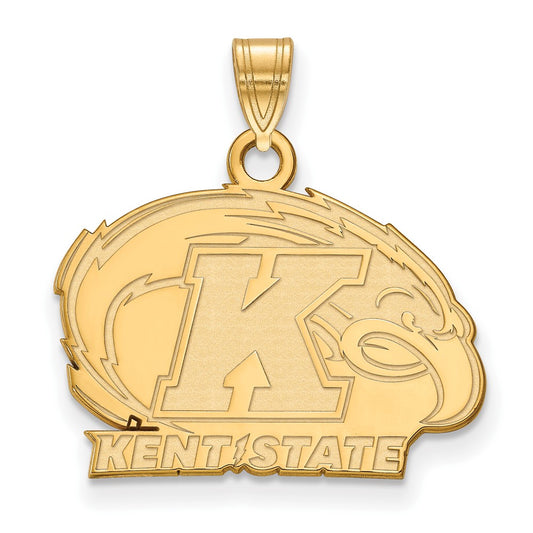 10K Yellow Gold Logoart Kent State University Small Pendant