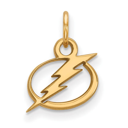 14K Yellow Gold Nhl Logoart Tampa Bay Lightning Extra Small Pendant