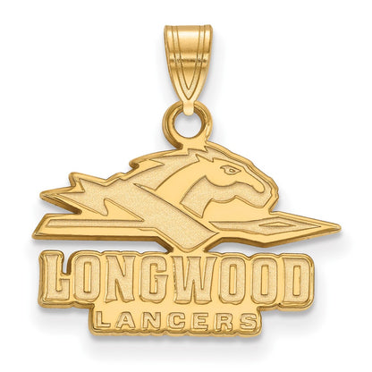 10K Yellow Gold Logoart Longwood University Lancers Small Pendant