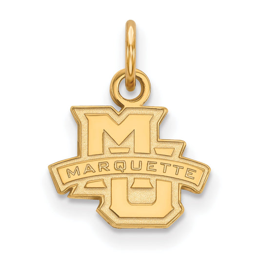 Gold Plated Sterling Silver Logoart Marquette University Extra Small Pendant