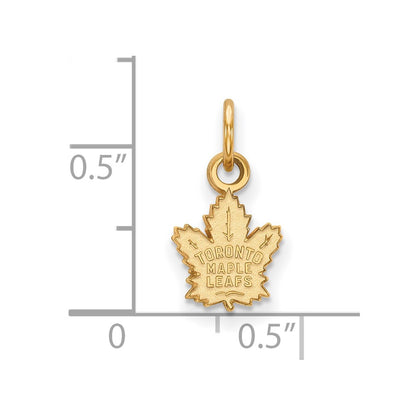 14K Yellow Gold Nhl Logoart Toronto Maple Leafs Extra Small Pendant