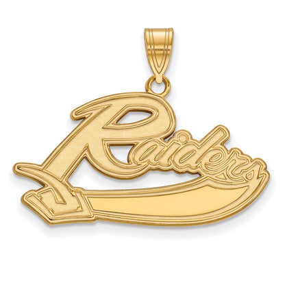 10K Yellow Gold Logoart Mt Union College Raiders Large Pendant