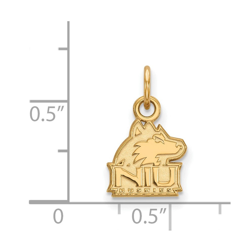 10K Yellow Gold Logoart Northern Illinois University N I U Huskies Extra Small Pendant