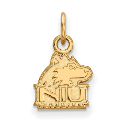 14K Yellow Gold Logoart Northern Illinois University N I U Huskies Extra Small Pendant