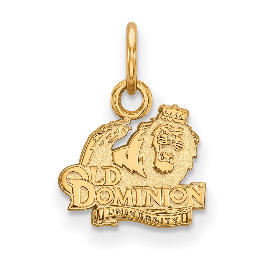 10K Yellow Gold Logoart Old Dominion University Extra Small Pendant
