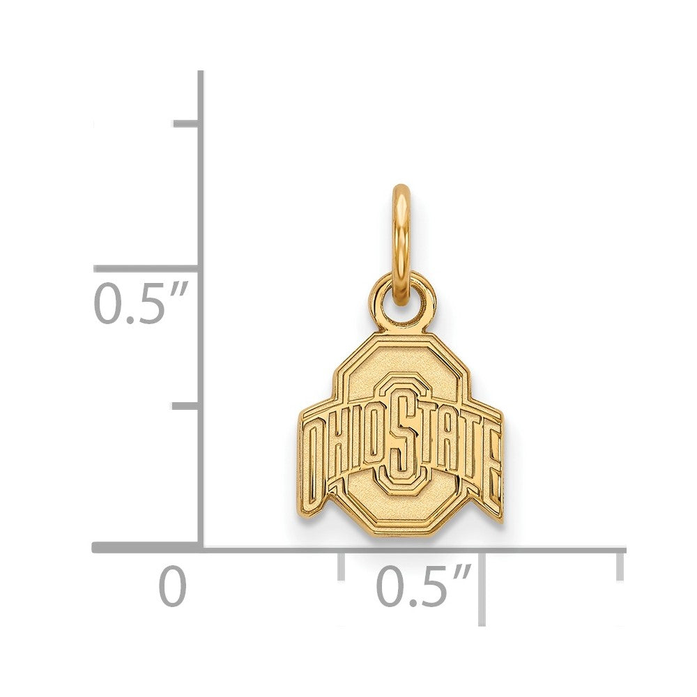 10K Yellow Gold Logoart The Ohio State University Extra Small Pendant