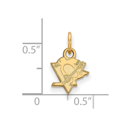 10K Yellow Gold Nhl Logoart Pittsburgh Penguins Extra Small Pendant