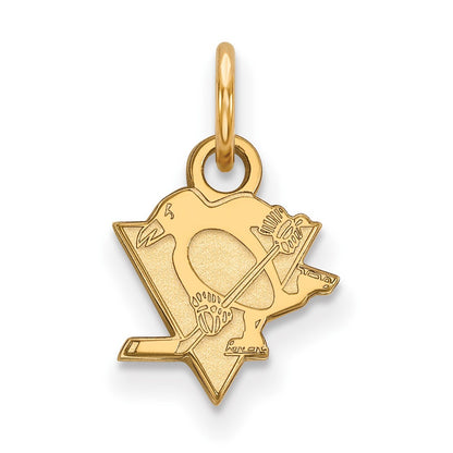 10K Yellow Gold Nhl Logoart Pittsburgh Penguins Extra Small Pendant