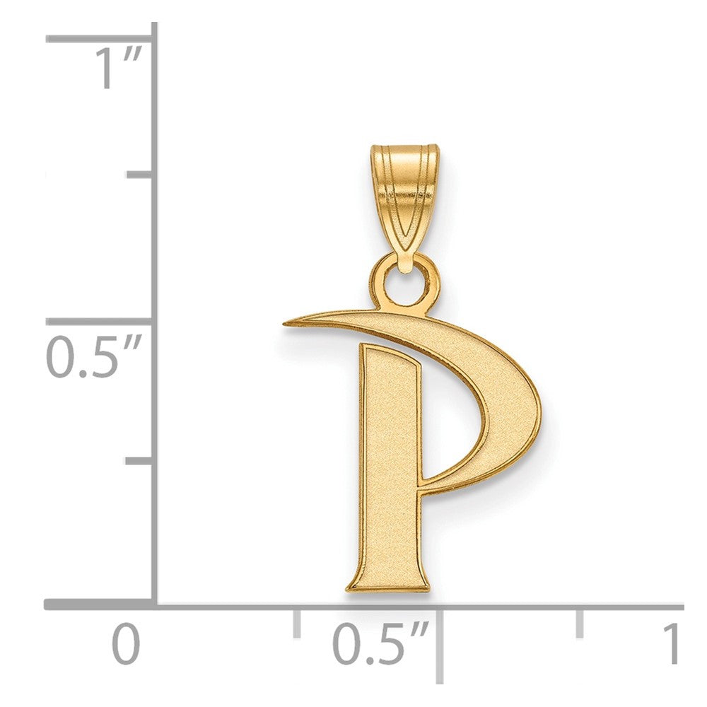 Gold Plated Sterling Silver Logoart Pepperdine University Letter P Small Pendant