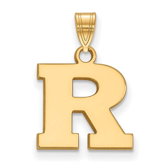 10K Yellow Gold Logoart Rutgers University Letter R Small Pendant
