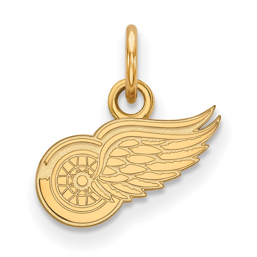 10K Yellow Gold Nhl Logoart Detroit Red Wings Extra Small Pendant